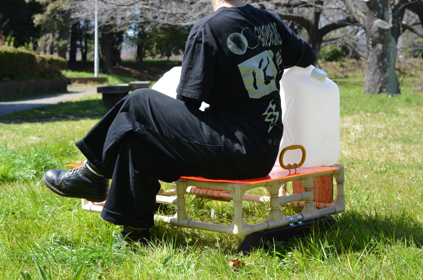 Pink Flame Bench